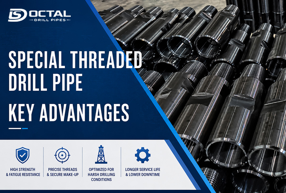 Special Threaded Drill Pipe Advantages